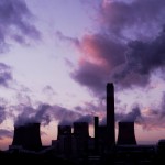 A purple sunset over the coat-fired East Midlands Power Station.