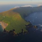 Drone Aerials of the Great Blasket Island, South West Ireland.