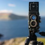 Using a 1950s Rolleiflex T medium format camera to shoot stills for a film about the Blasket Islands in South West Ireland.