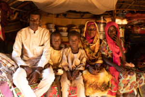 A Rezeigat nomad family, South Darfur, Sudan.