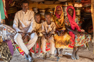A Rezeigat nomad family, South Darfur, Sudan.