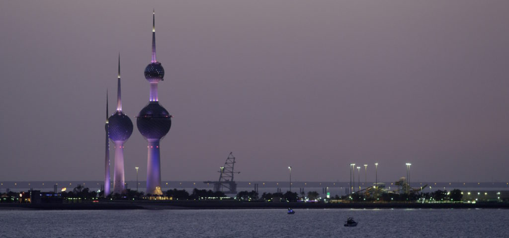 Location filming in Kuwait City