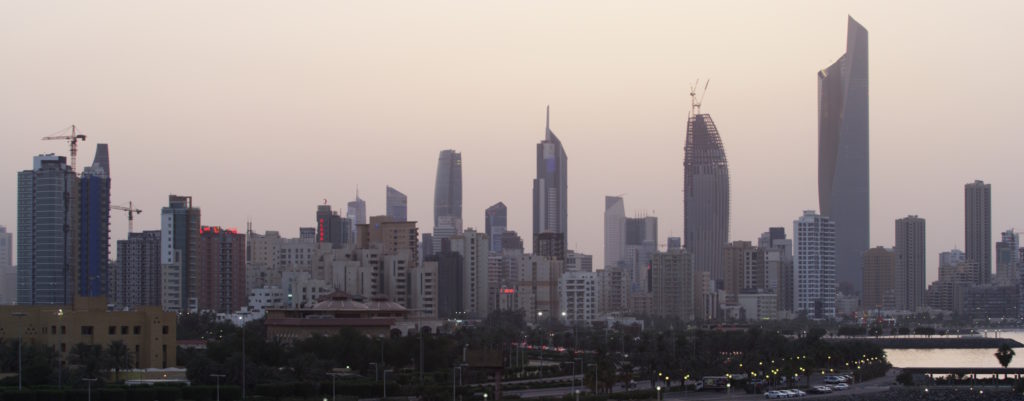 Location filming in Kuwait City