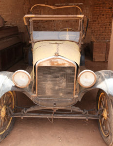 An ancient car in Omdurman Museum stores, Sudan.