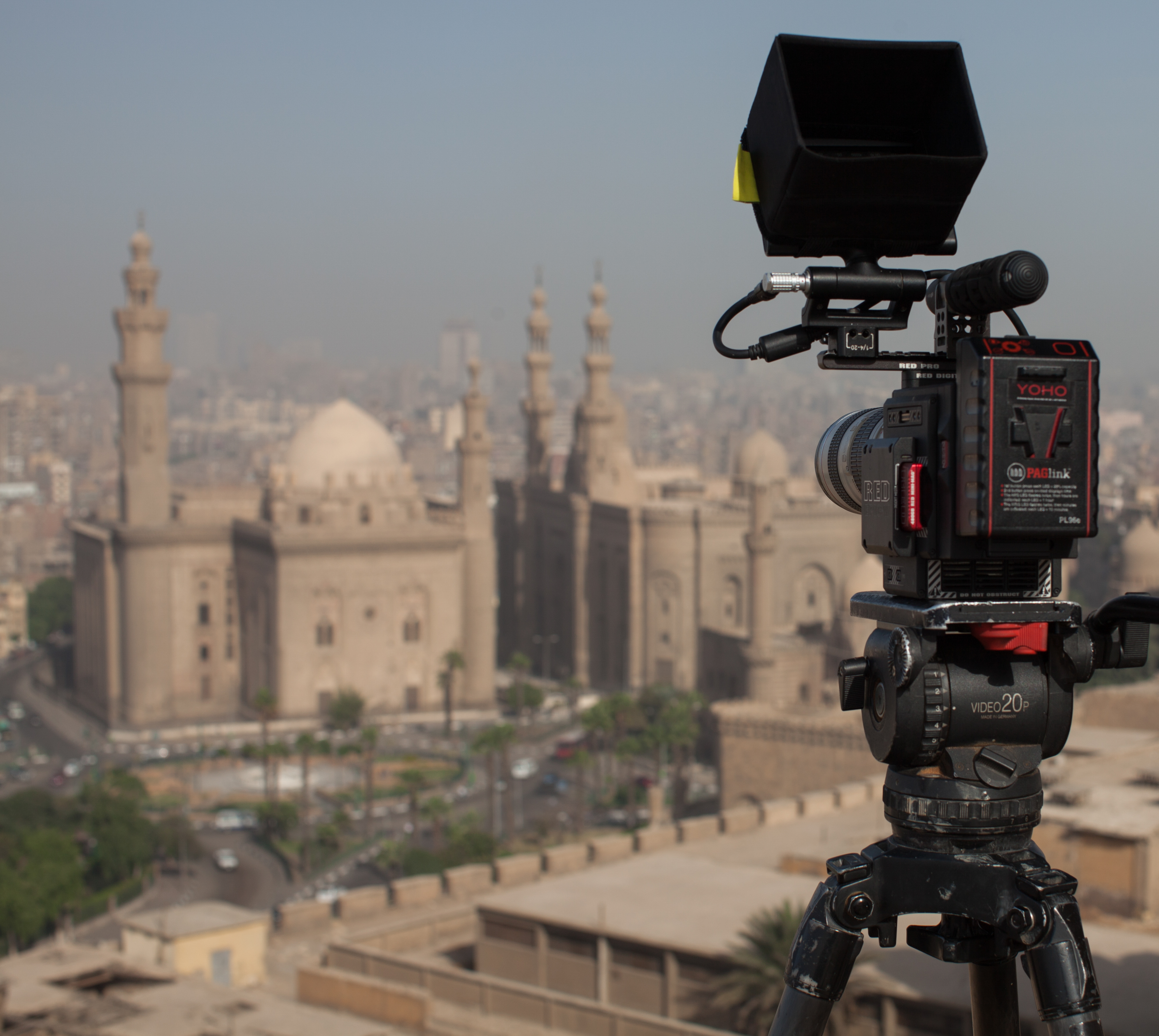 Location filming in Cairo
