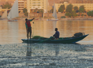 Egyptian fishermen on the River Nile