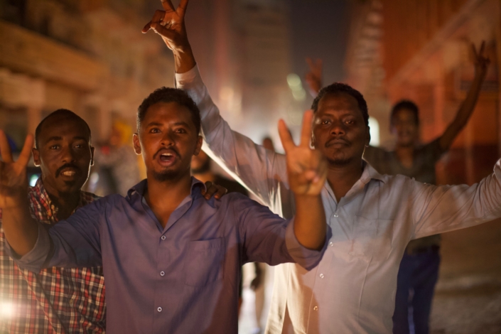 Joy on the streets of Khartoum