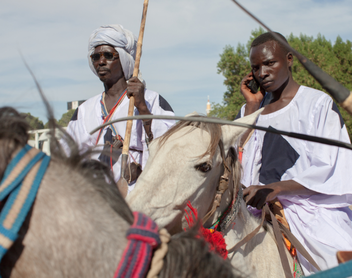 Horsemen. Nyala, South Darfur.