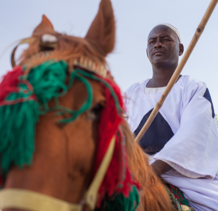 Horseman. Nyala, South Darfur.