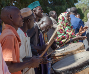Hausa drummers. Nyala, South Darfur.