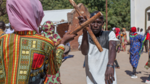 Hausa dancers. Nyala, Darfur.