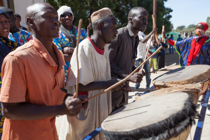 Hausa drummers, Nyala, South Darfur.